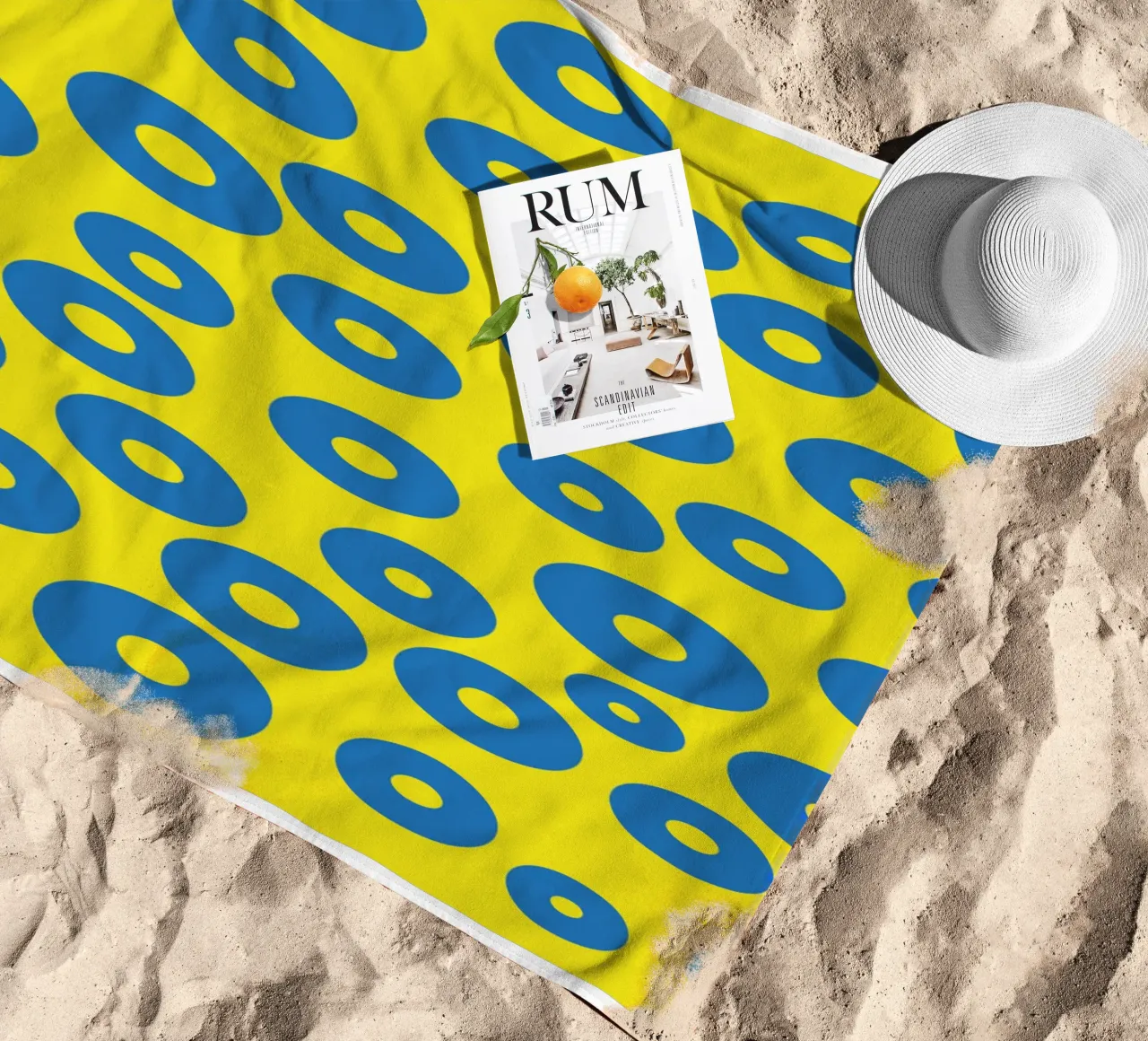 círculo rana huevo vector color toalla de playa de Plumpz