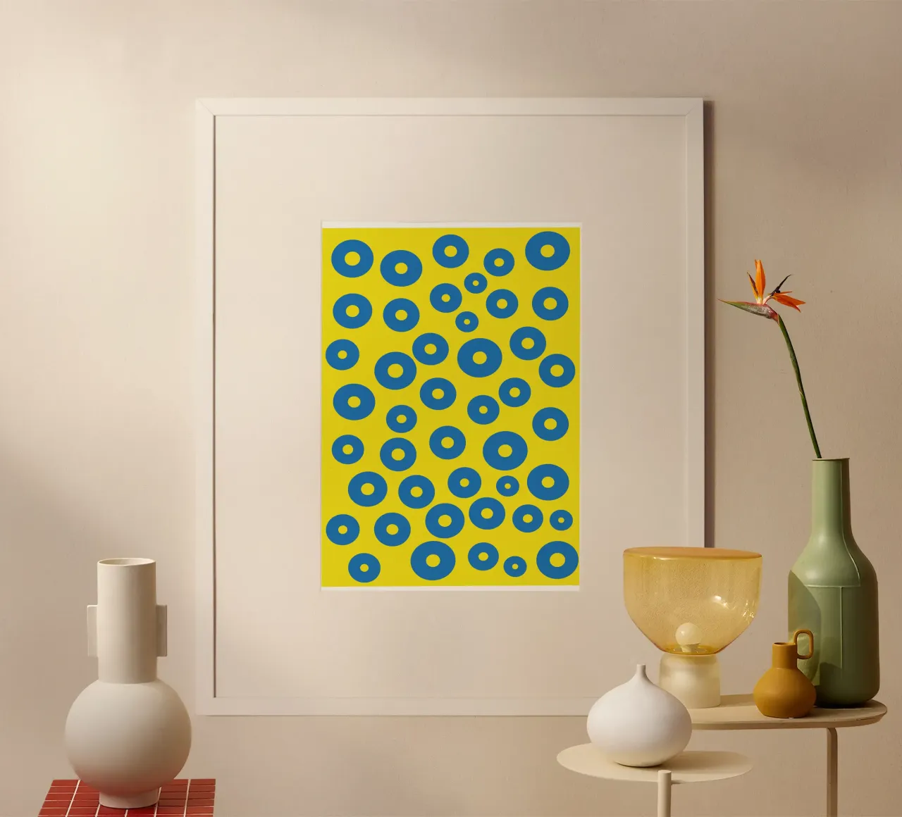 círculo rana huevo vector color poster de Plumpz