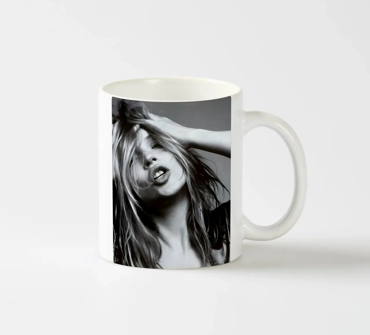 Kate Moss monocromatica tazza in ceramica da vintage singer