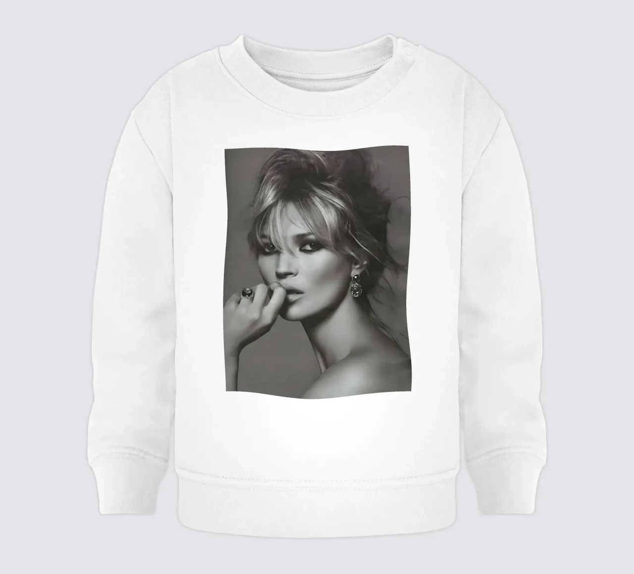 Ritratto Kate Moss felpa neonato da vintage singer