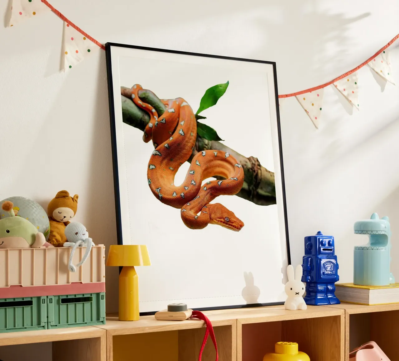 orange boa snake carta hahnemühle da Brook Soul King
