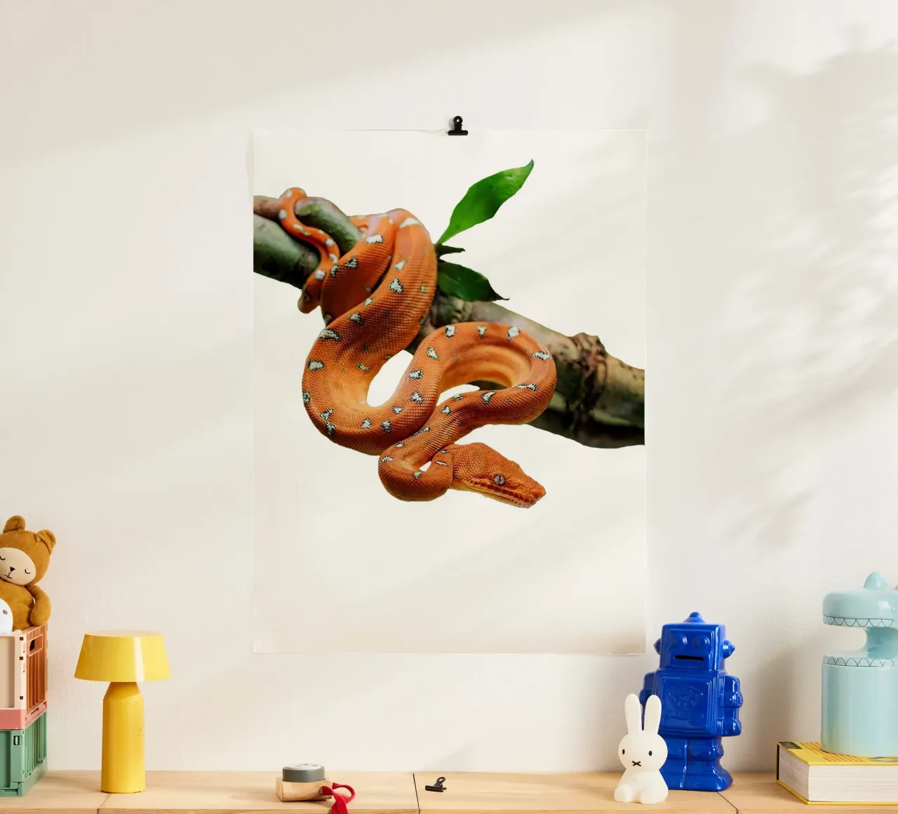 orange boa snake carta hahnemühle da Brook Soul King