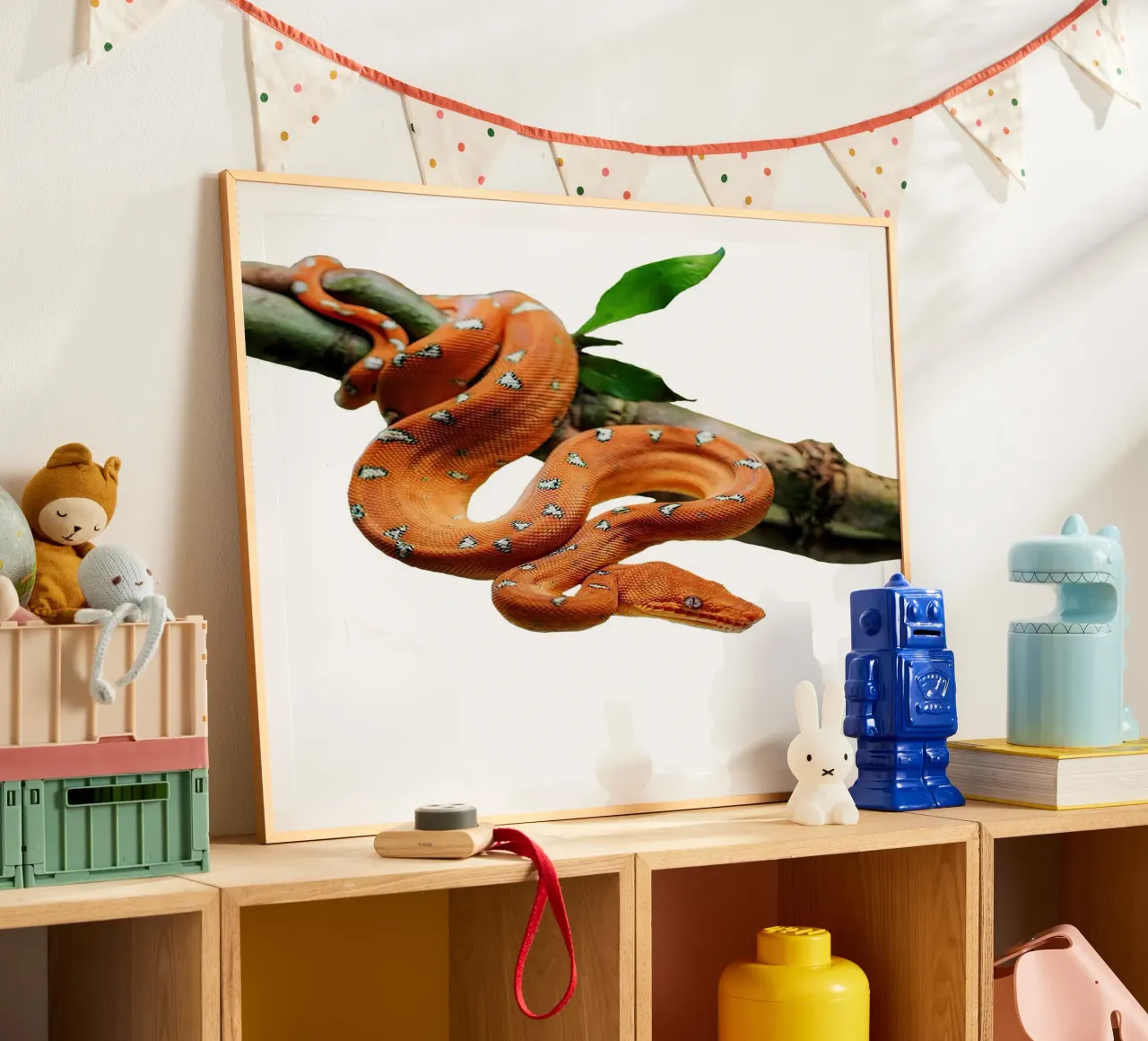 orange boa snake carta hahnemühle da Brook Soul King