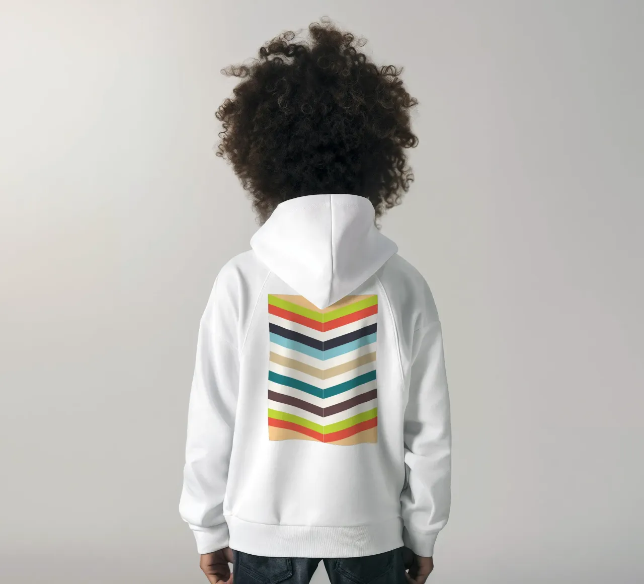 linea colore vettoriale felpa bambino con cappuccio da Plumpz