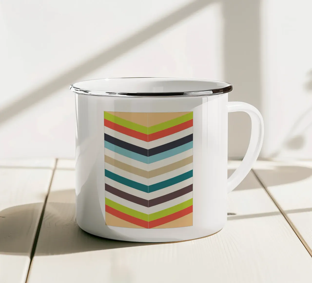linea colore vettoriale tazza in smalto da Plumpz
