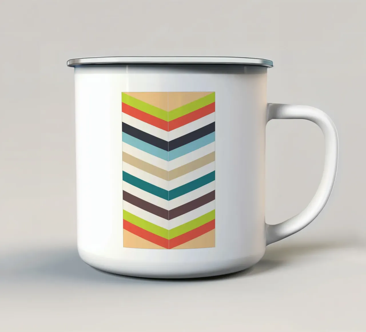 linea colore vettoriale tazza in smalto da Plumpz