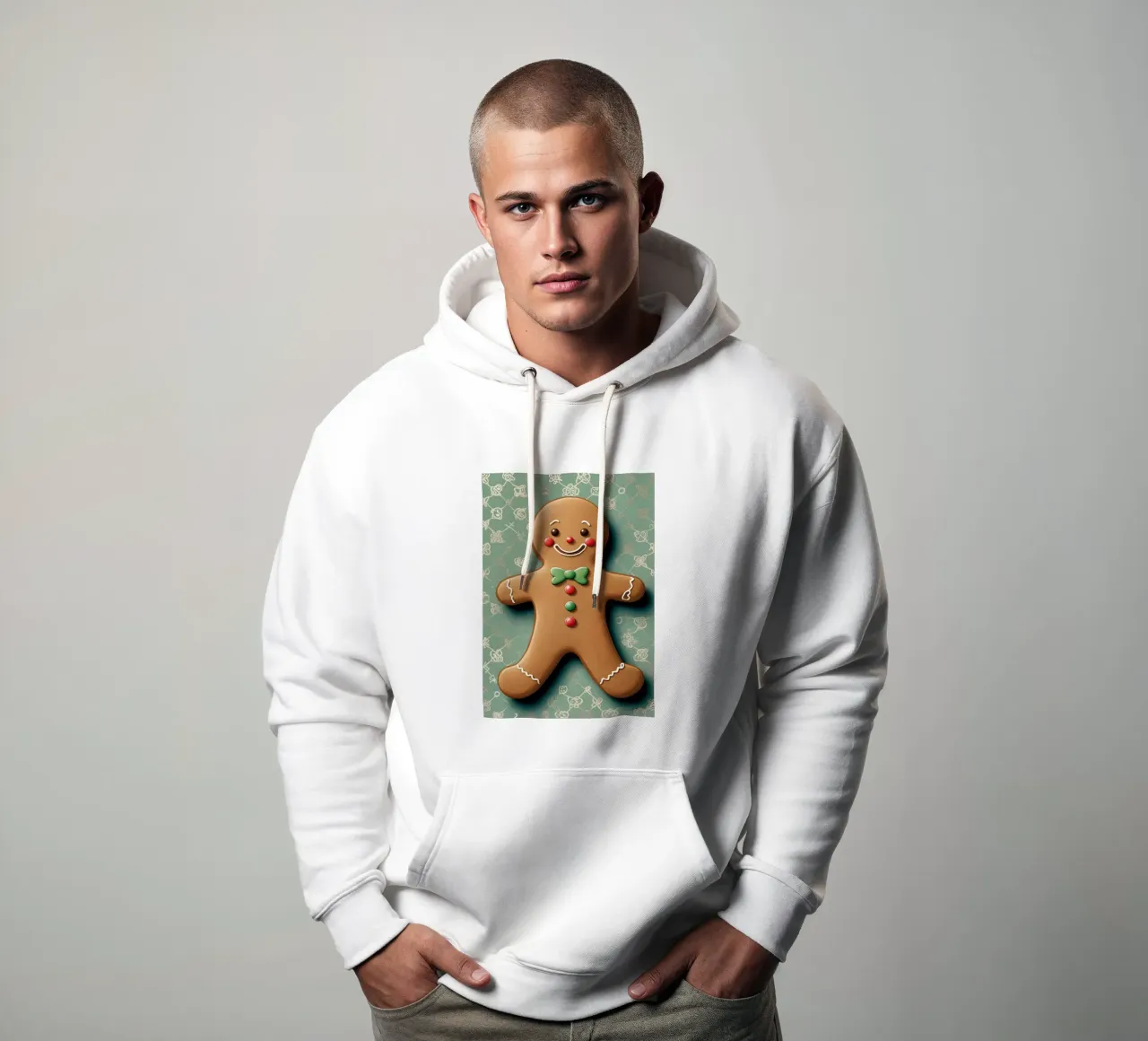 Uomo di pan di zenzero felpa con cappuccio da Twinkle & Thread