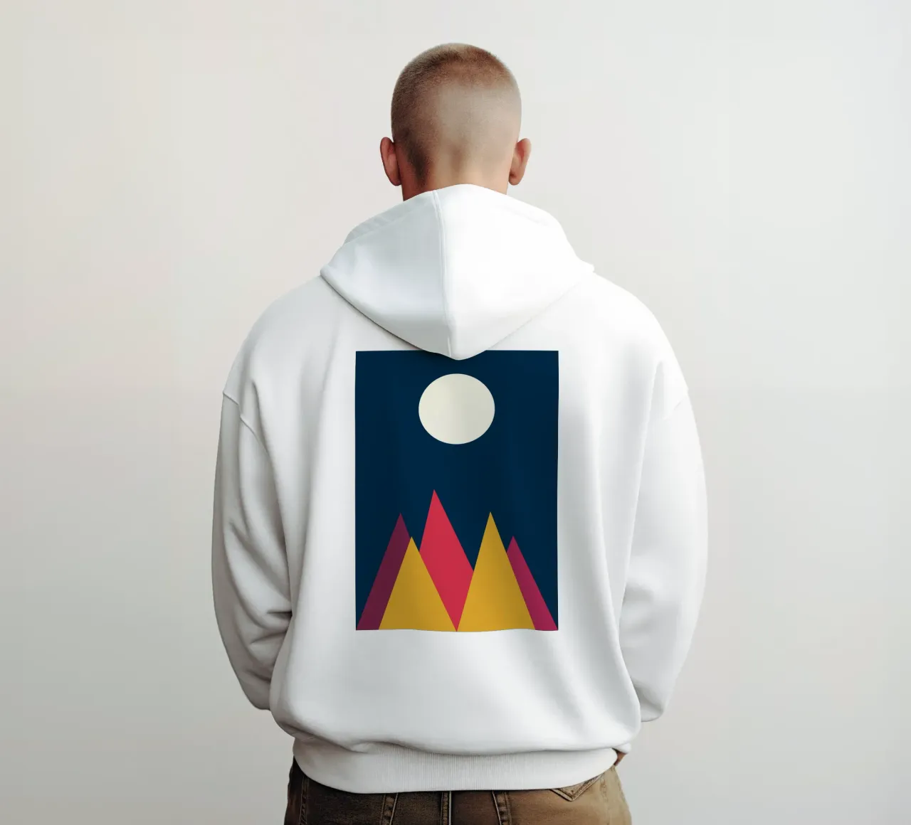 montaña vector color sudadera con capucha de Plumpz