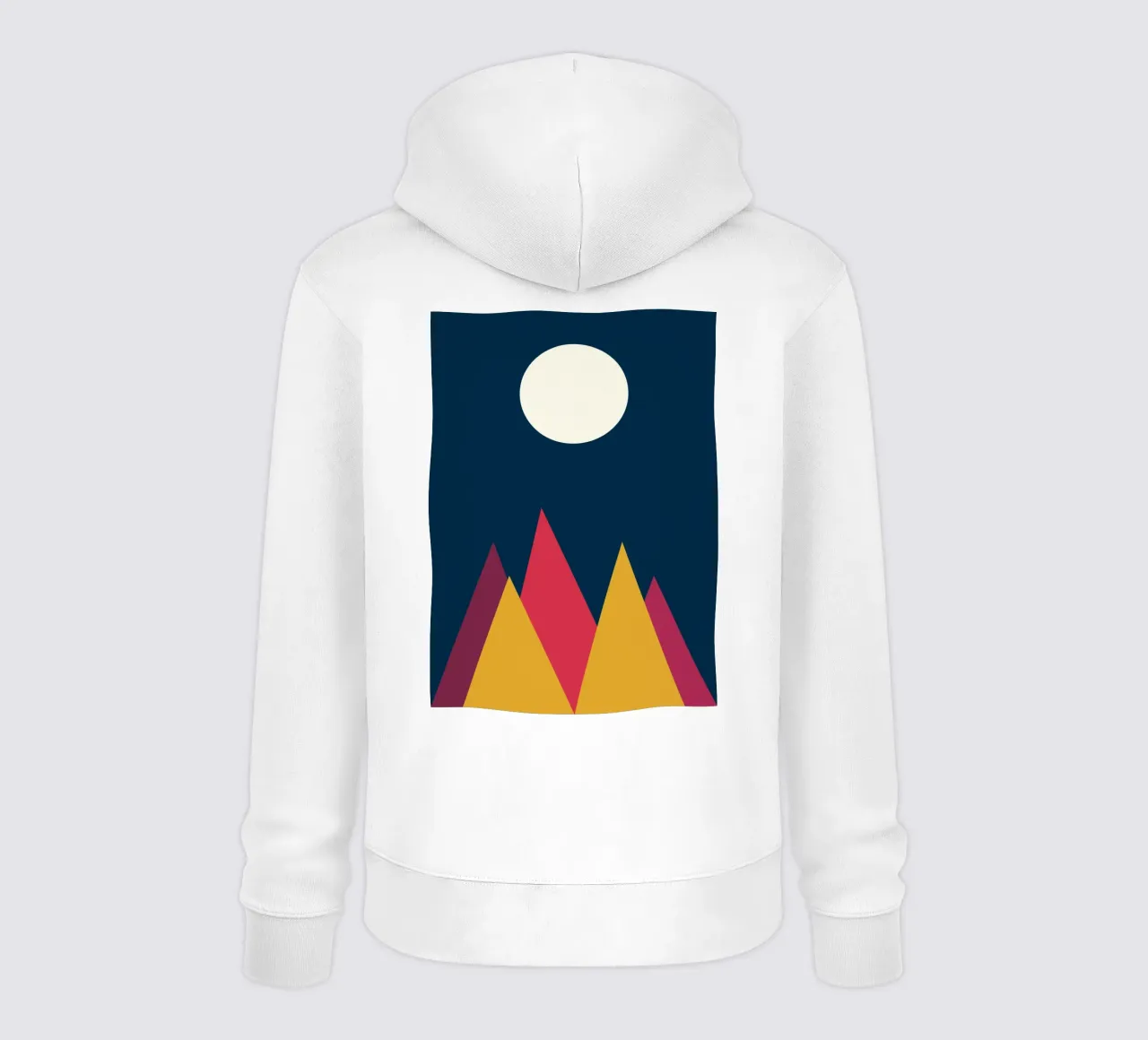 montaña vector color sudadera con capucha de Plumpz