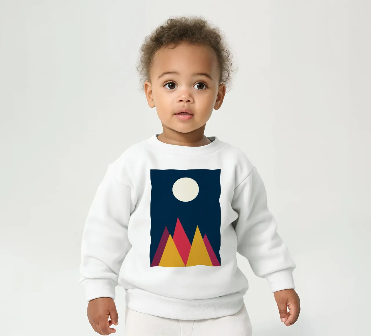 montaña vector color sudadera de bebé de Plumpz