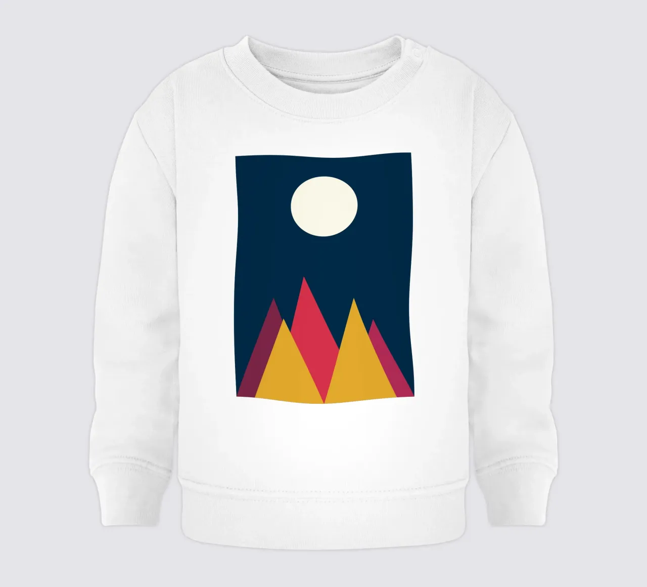 montaña vector color sudadera de bebé de Plumpz