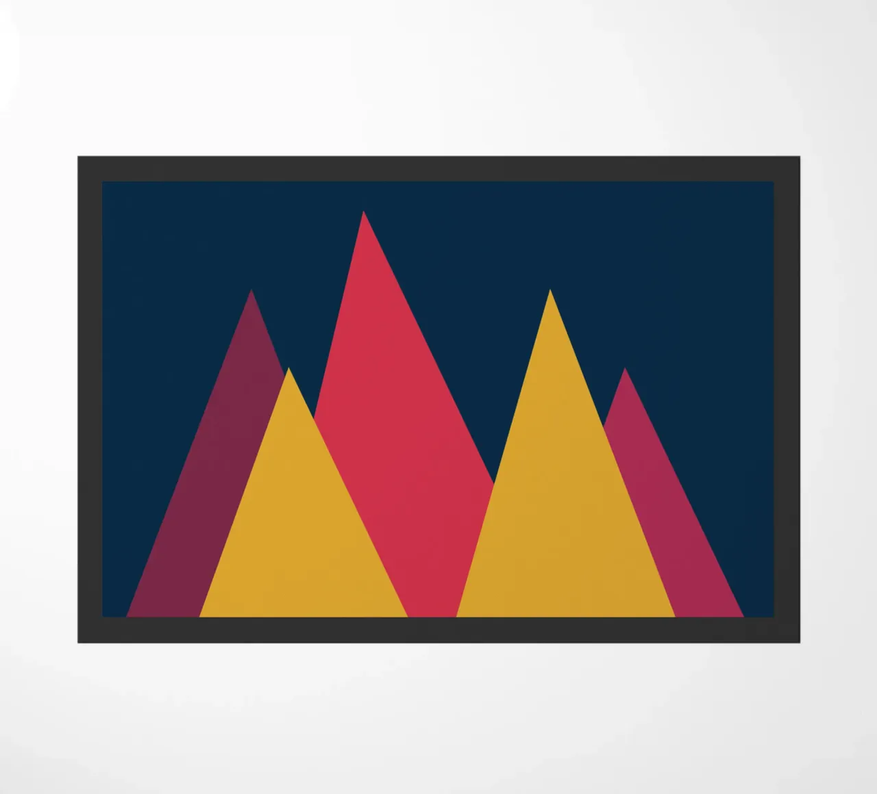 mountain vector color doormat by Plumpz