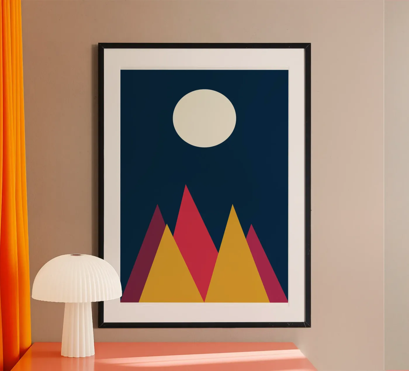berg vector kleur poster van Plumpz