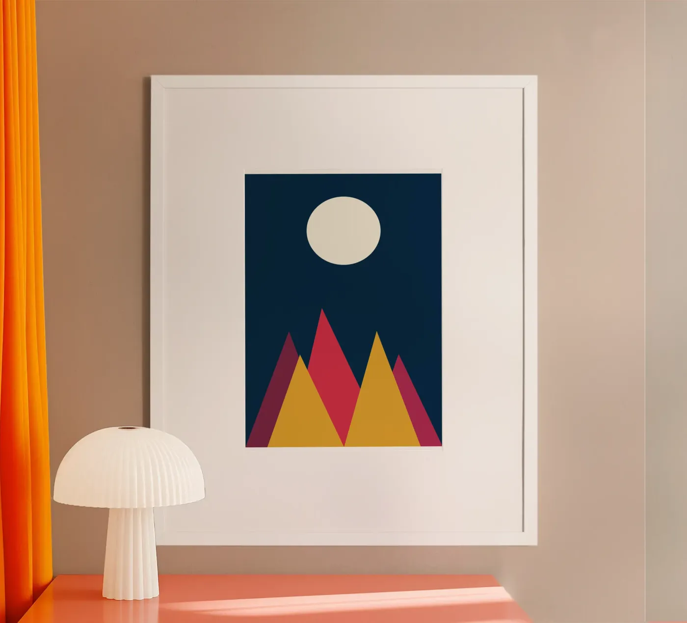 berg vector kleur poster van Plumpz