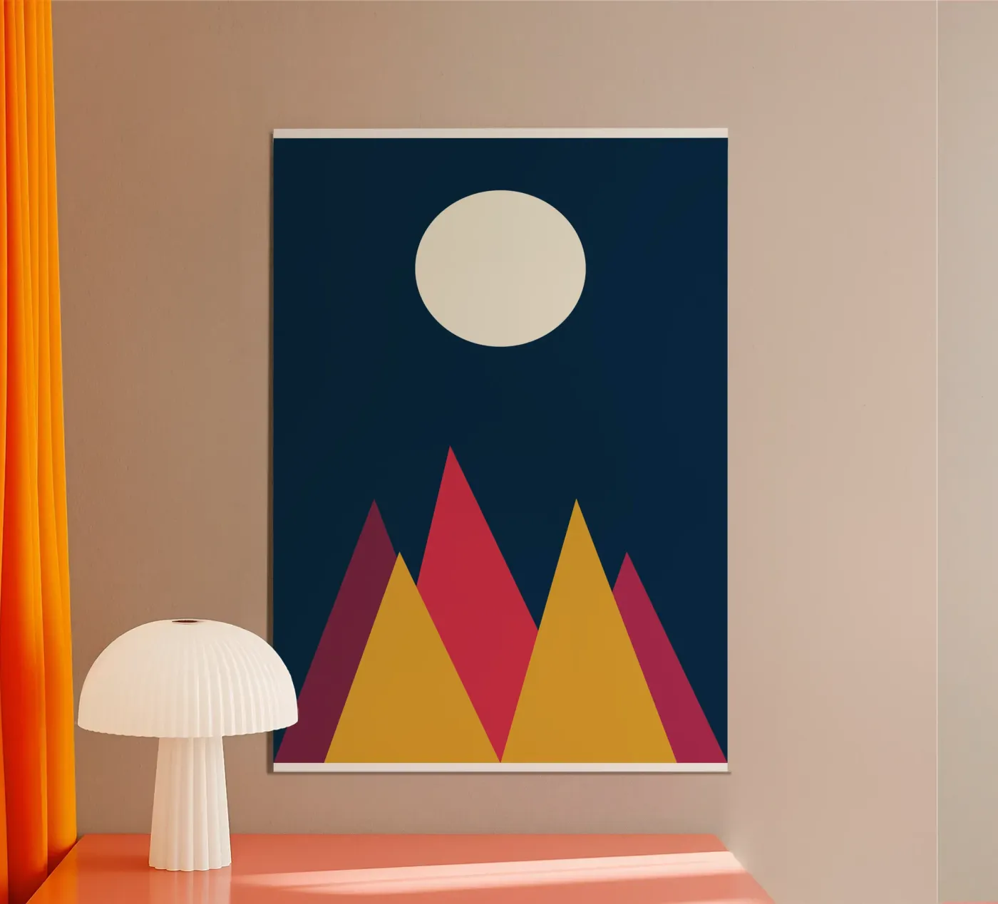 berg vector kleur poster van Plumpz