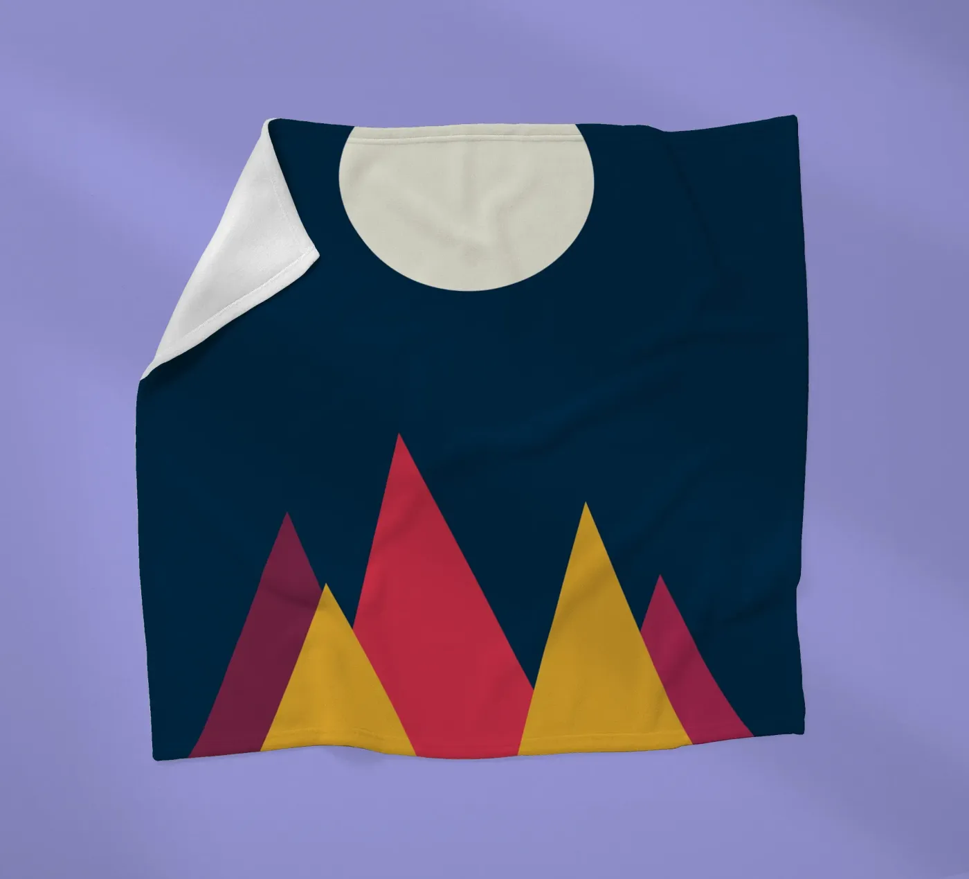 berg vector kleur fleecedeken van Plumpz