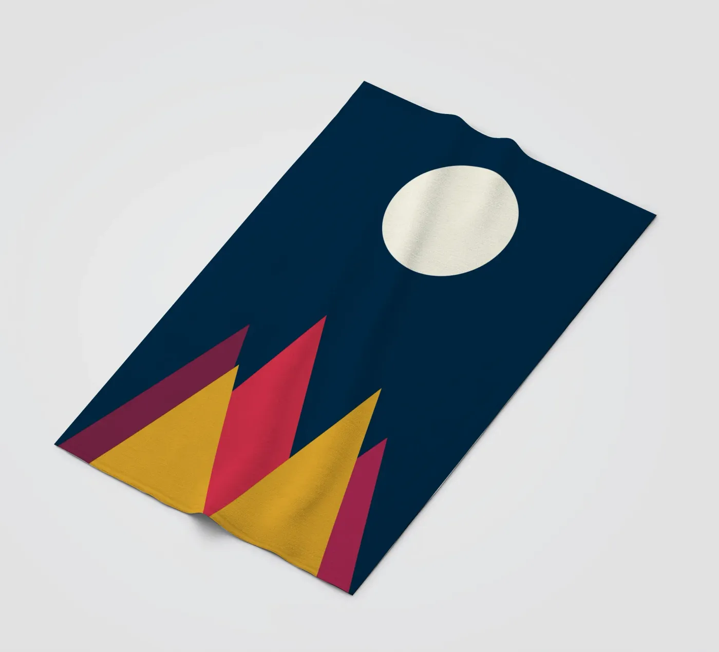 berg vector kleur fleecedeken van Plumpz