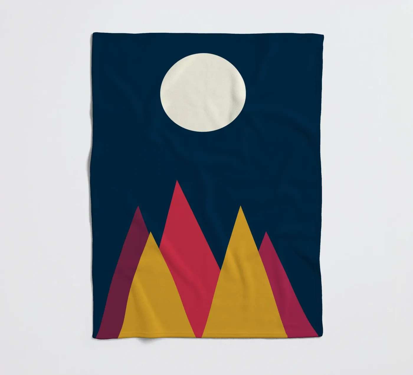 berg vector kleur fleecedeken van Plumpz