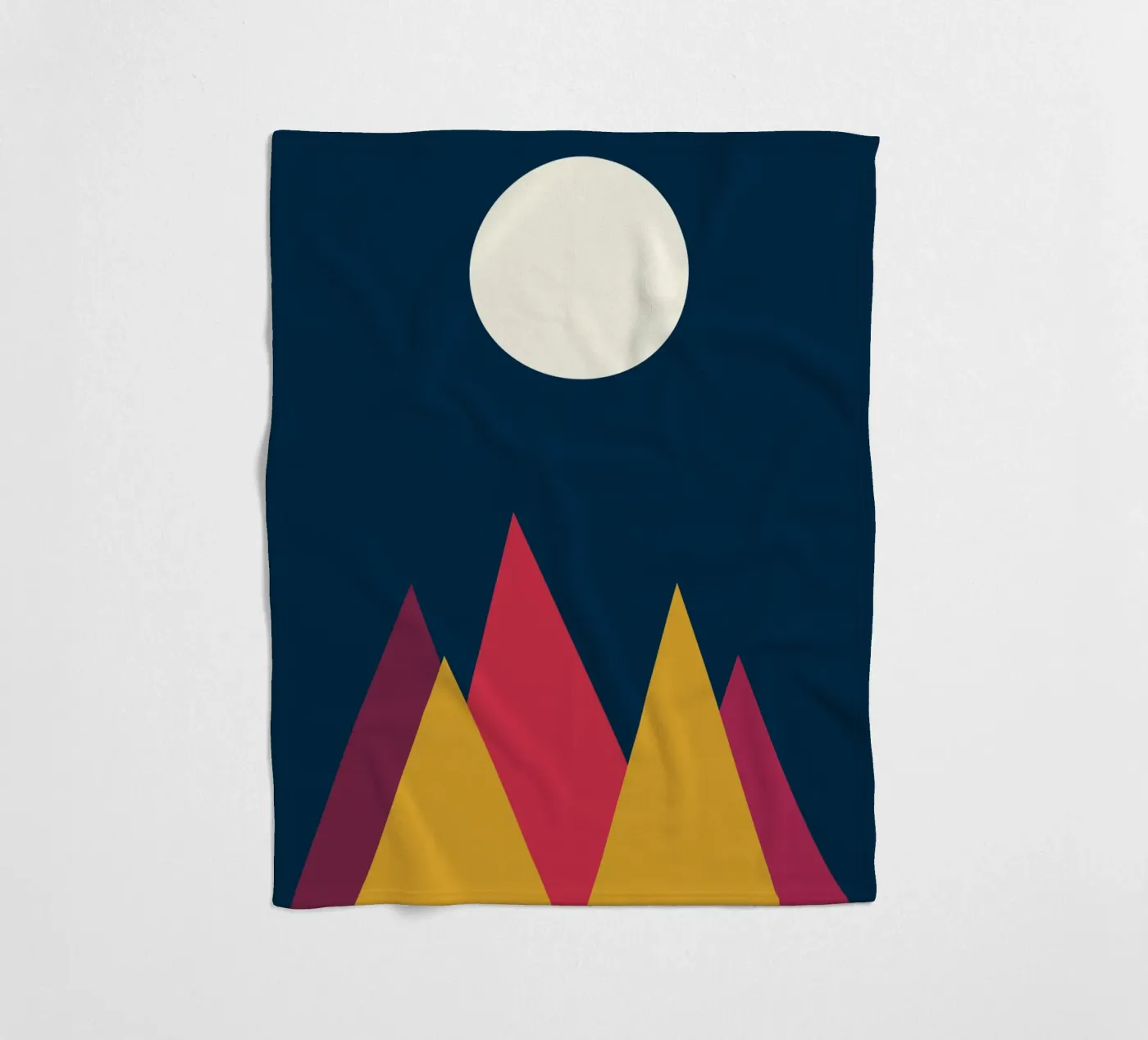 berg vector kleur fleecedeken van Plumpz