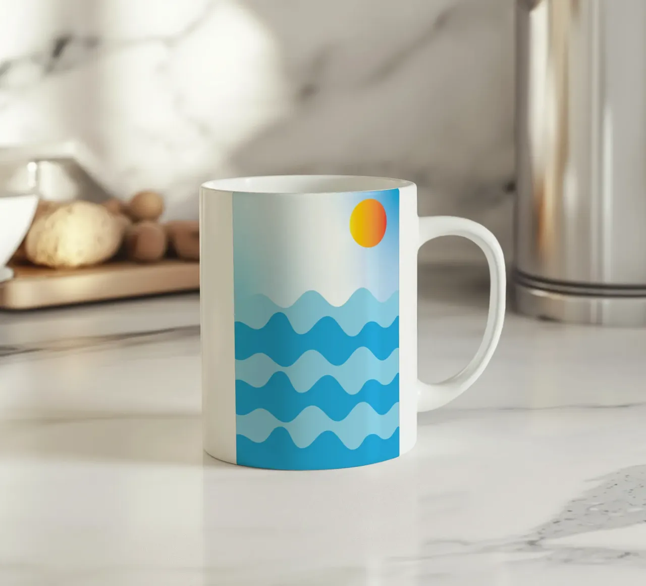 colore dell'oceano tazza in ceramica da Plumpz