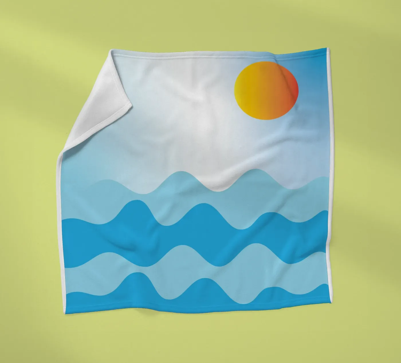 ocean color Fleecedecke von Plumpz