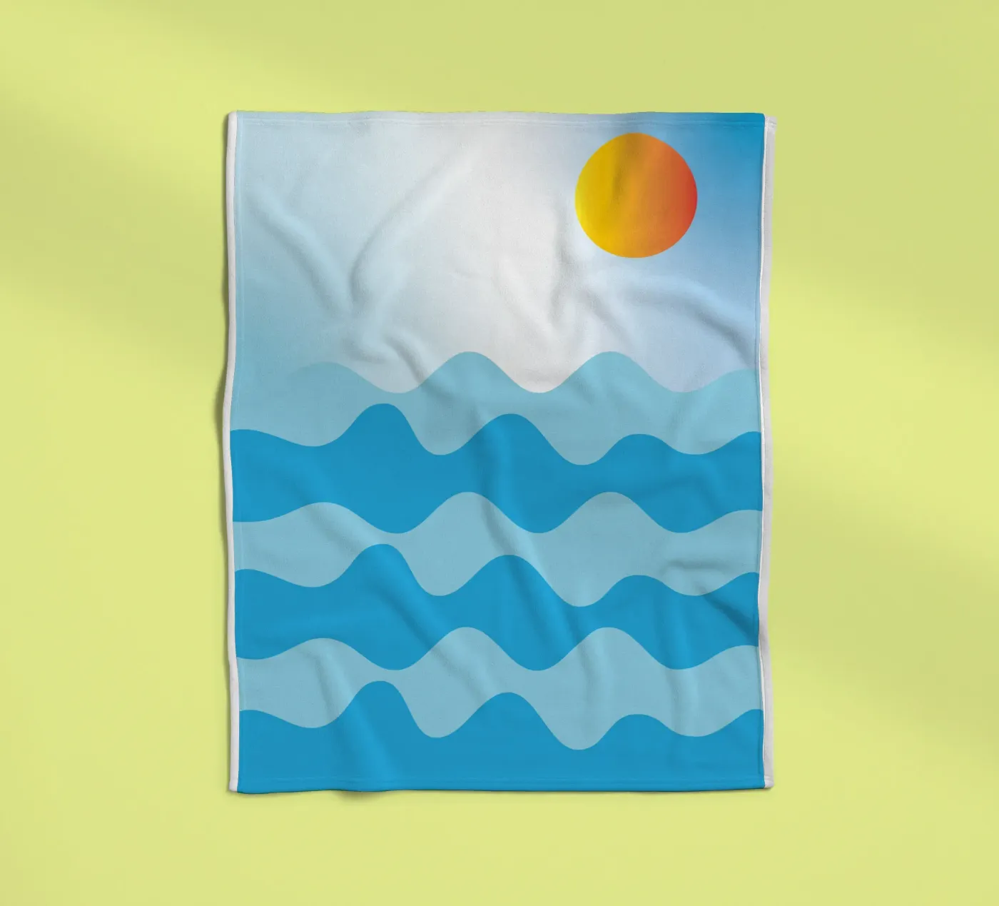 ocean color Fleecedecke von Plumpz