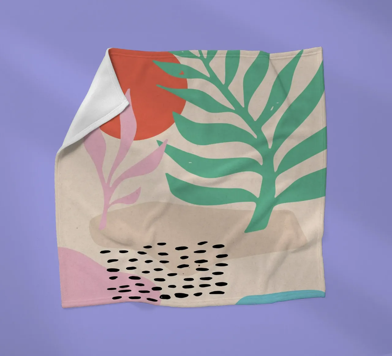 Desert Dancing fleece blanket by Kim Hubball Studio