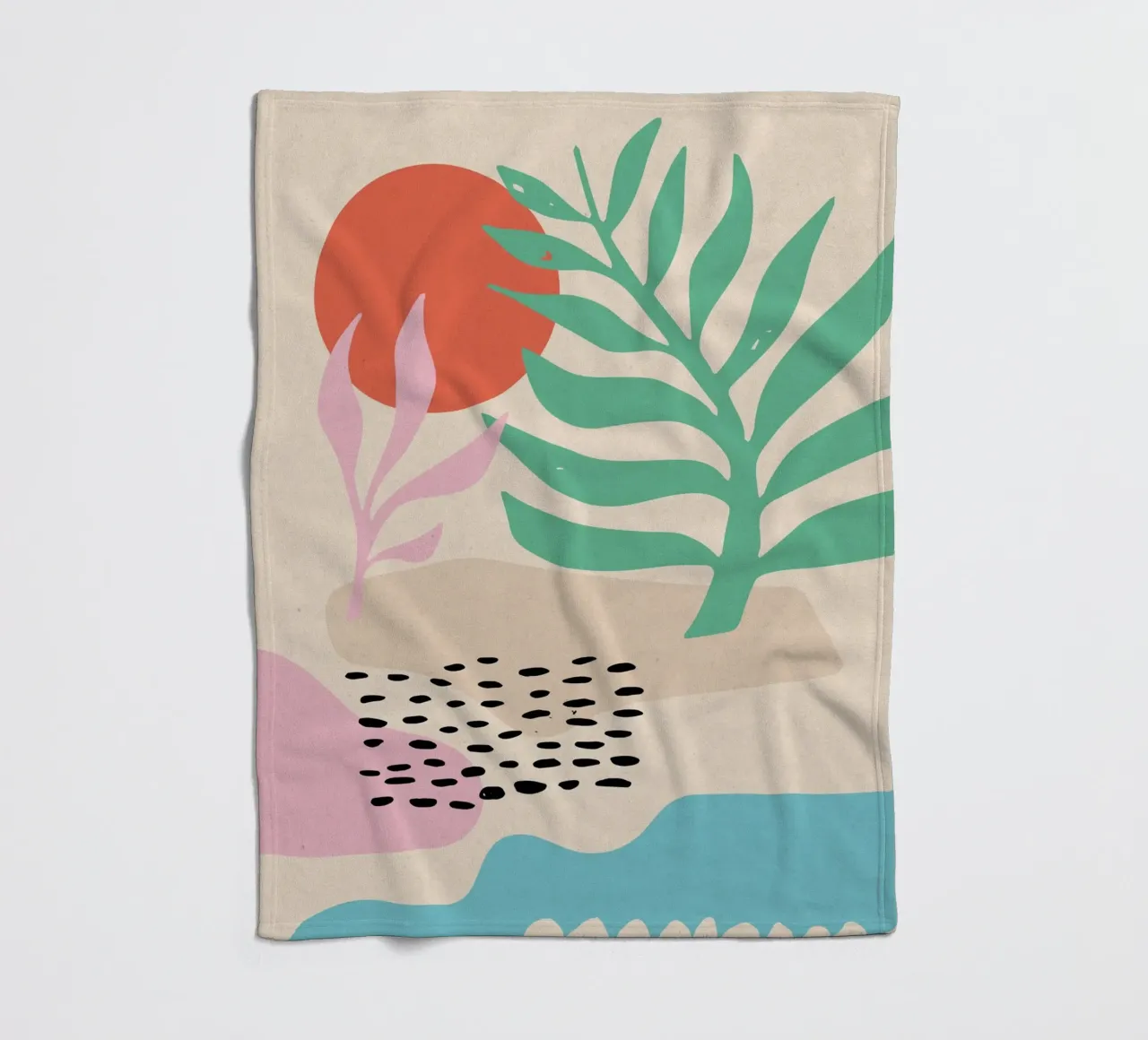 Desert Dancing fleece blanket by Kim Hubball Studio