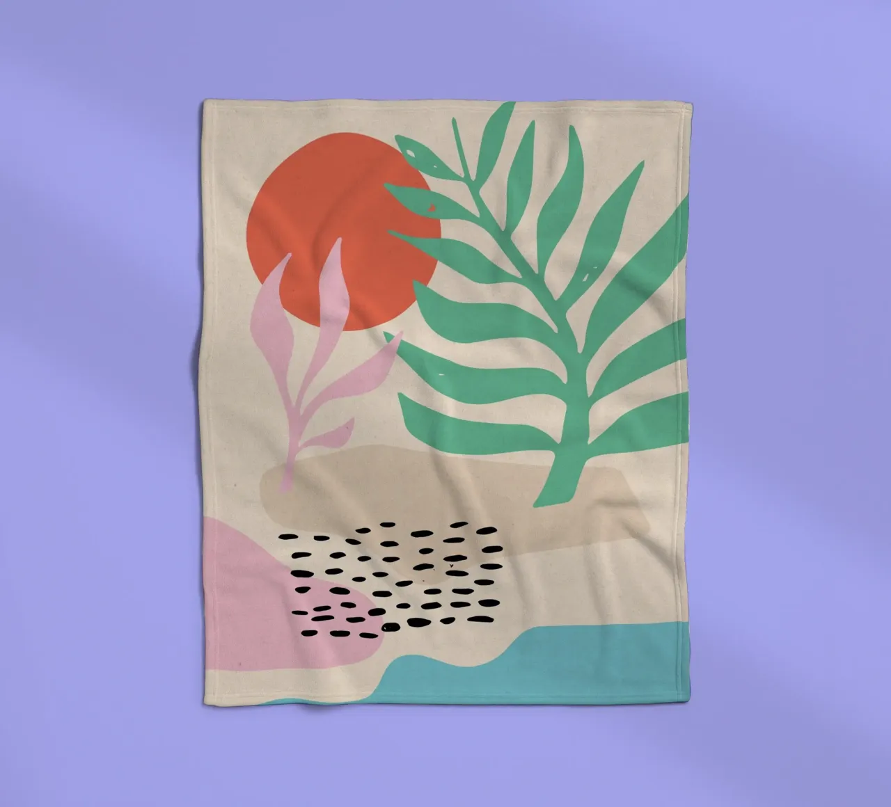 Desert Dancing fleece blanket by Kim Hubball Studio