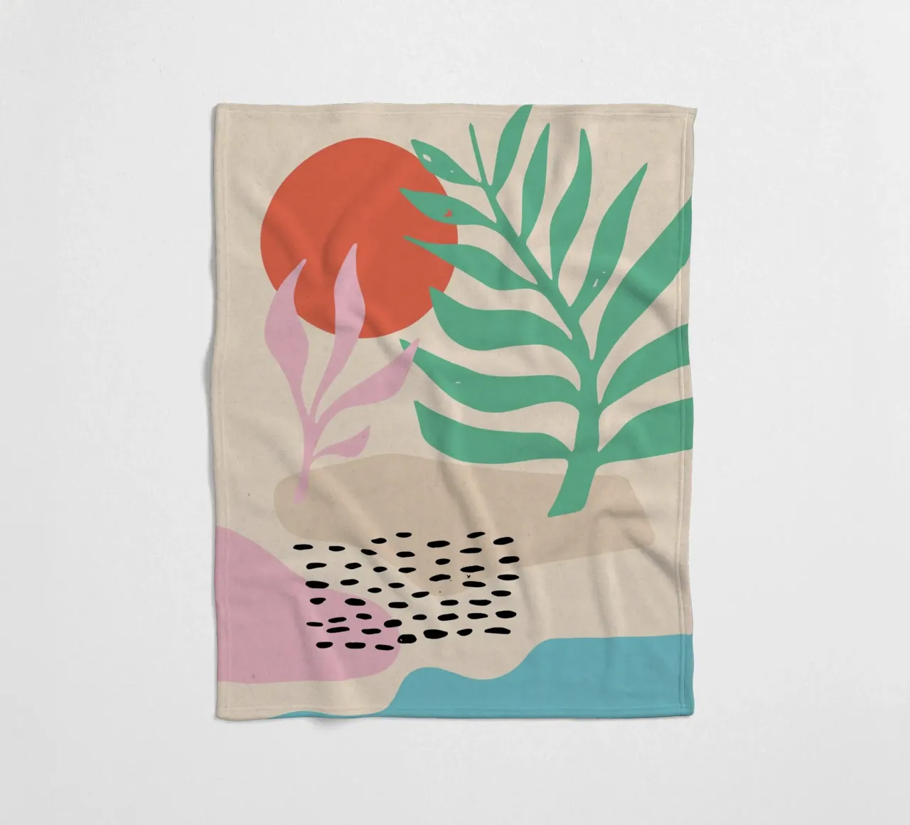 Desert Dancing fleece blanket by Kim Hubball Studio