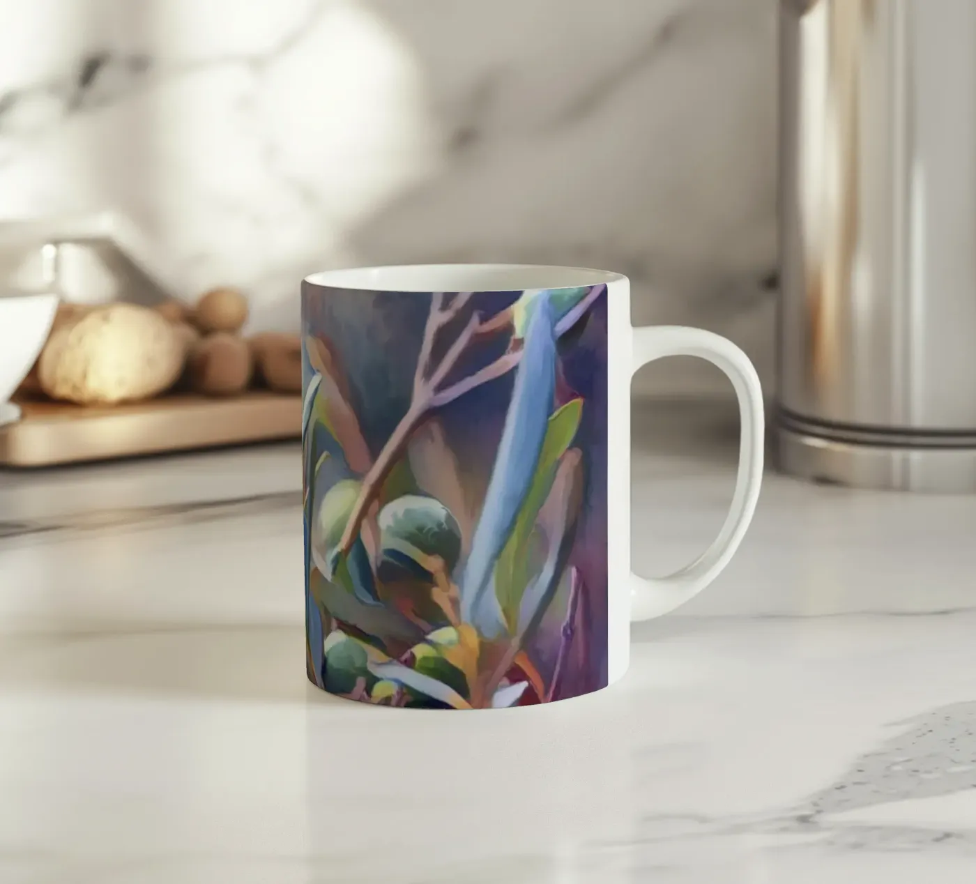 Olive trees ceramic mug by beamorello