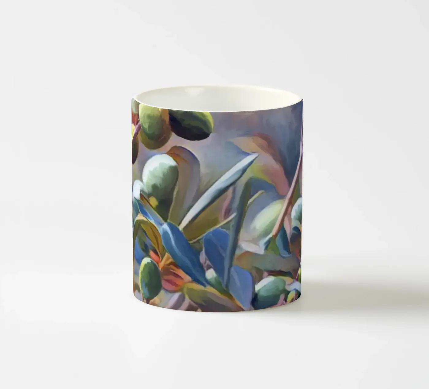 Olive trees ceramic mug by beamorello
