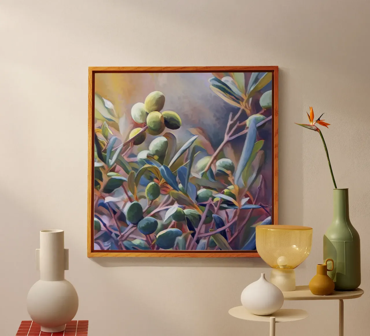 Olive trees acryl van beamorello