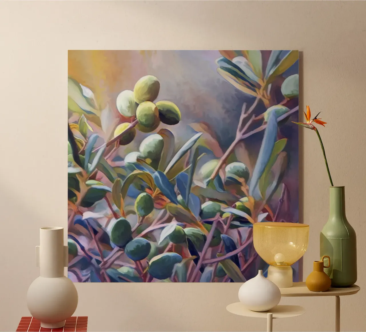 Olive trees acryl van beamorello