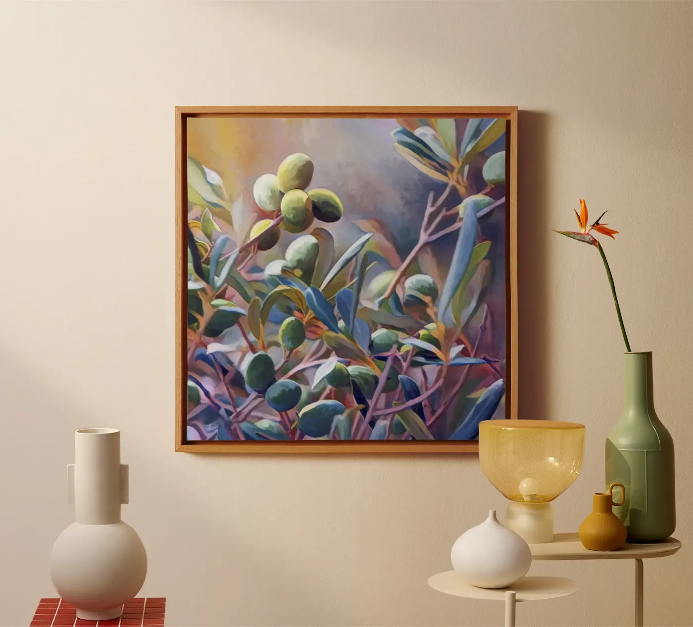 Olive trees canvas by beamorello