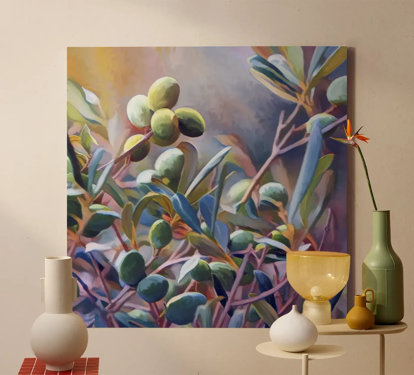 Olive trees canvas by beamorello