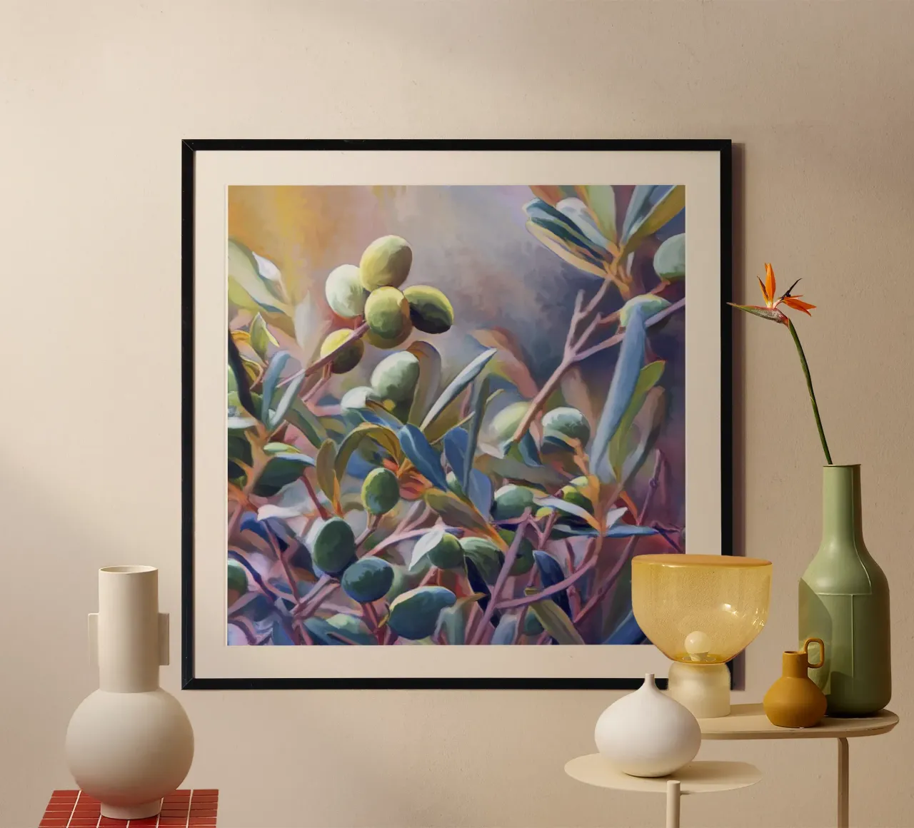 Olive trees poster by beamorello