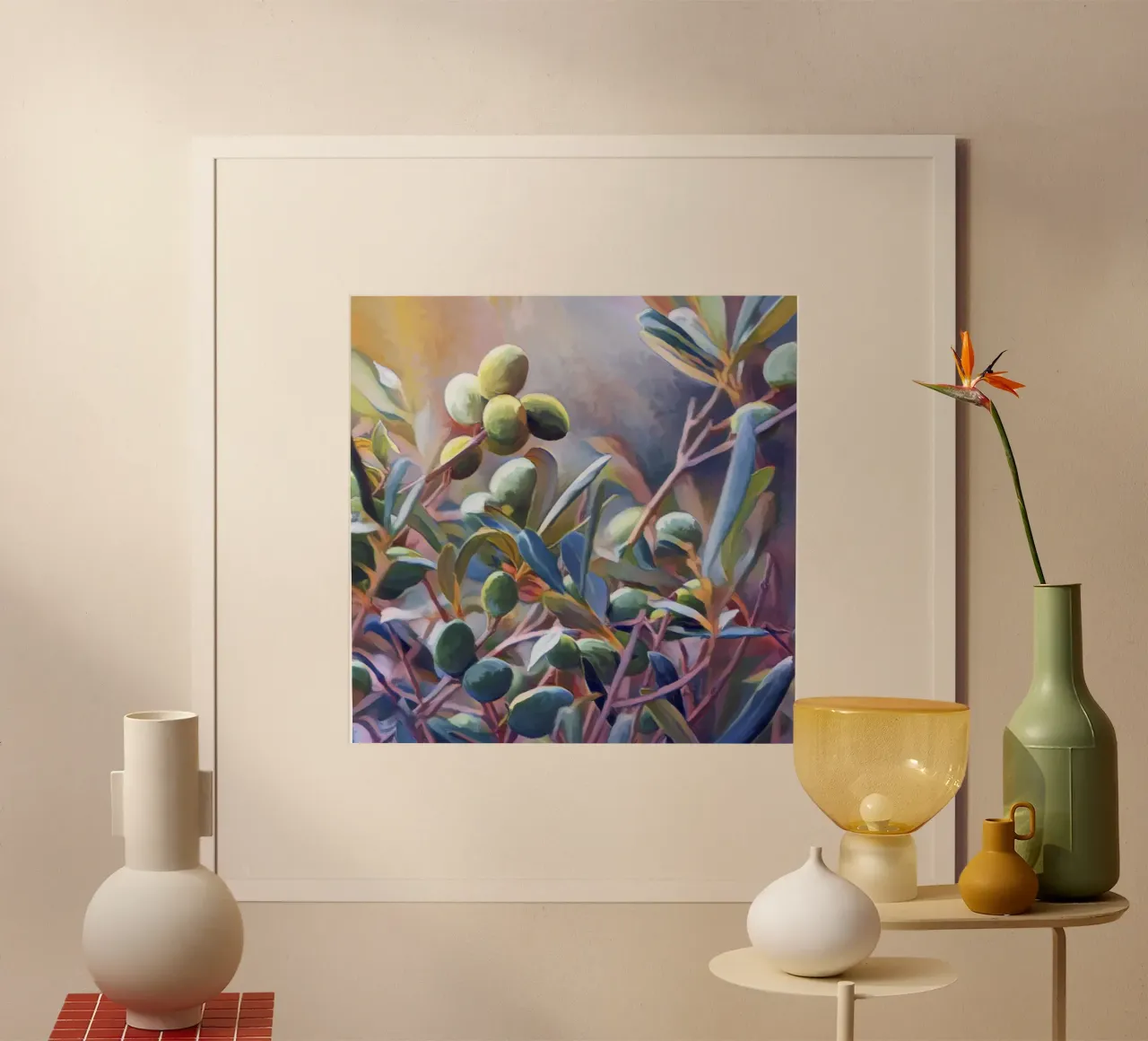 Olive trees poster by beamorello