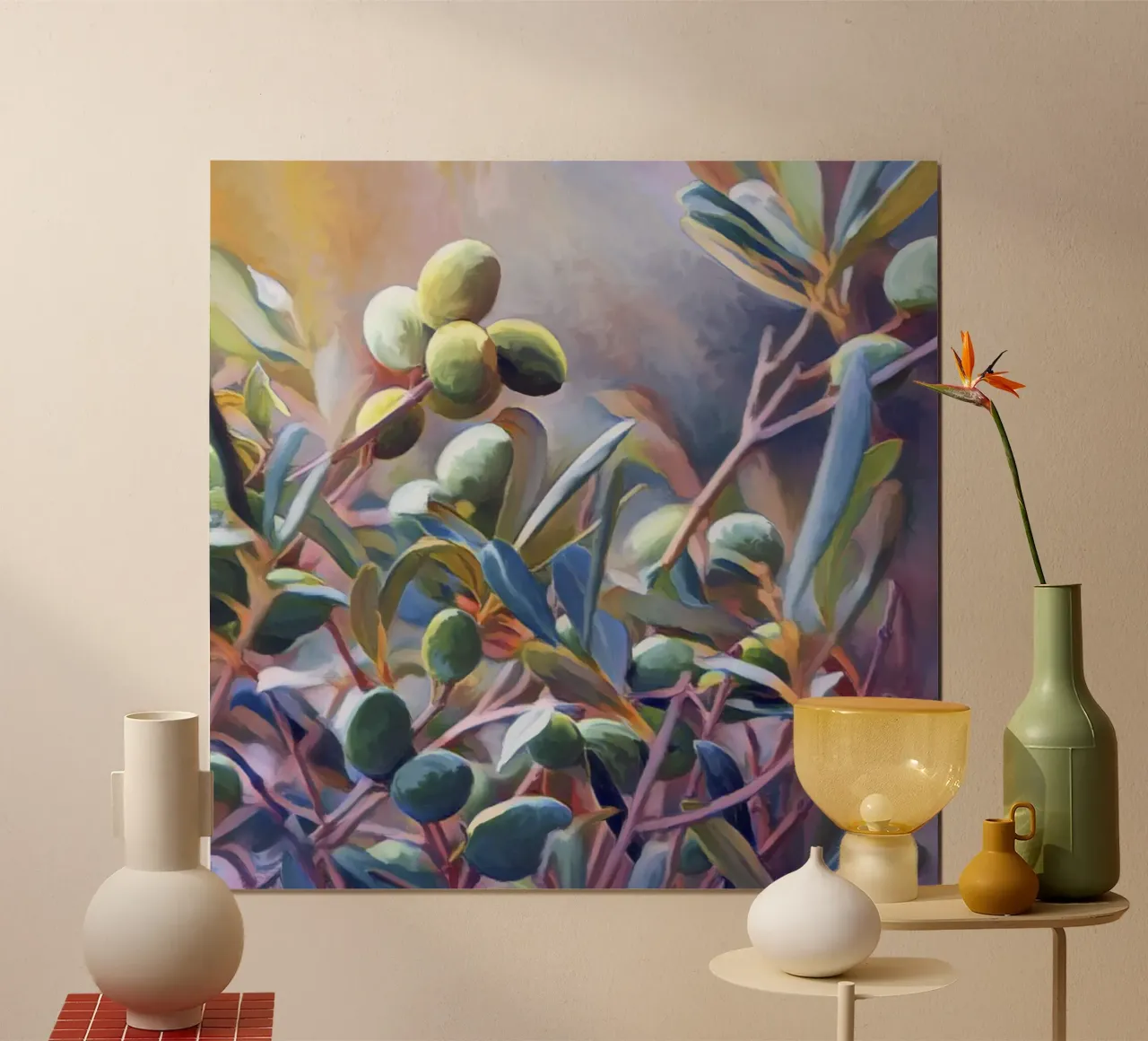 Olive trees poster by beamorello