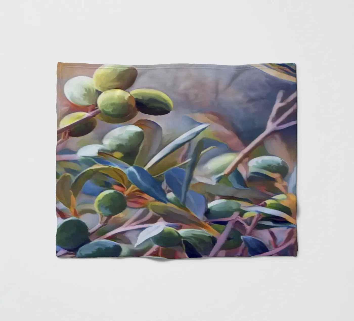 Olivenbäume Fleecedecke von beamorello