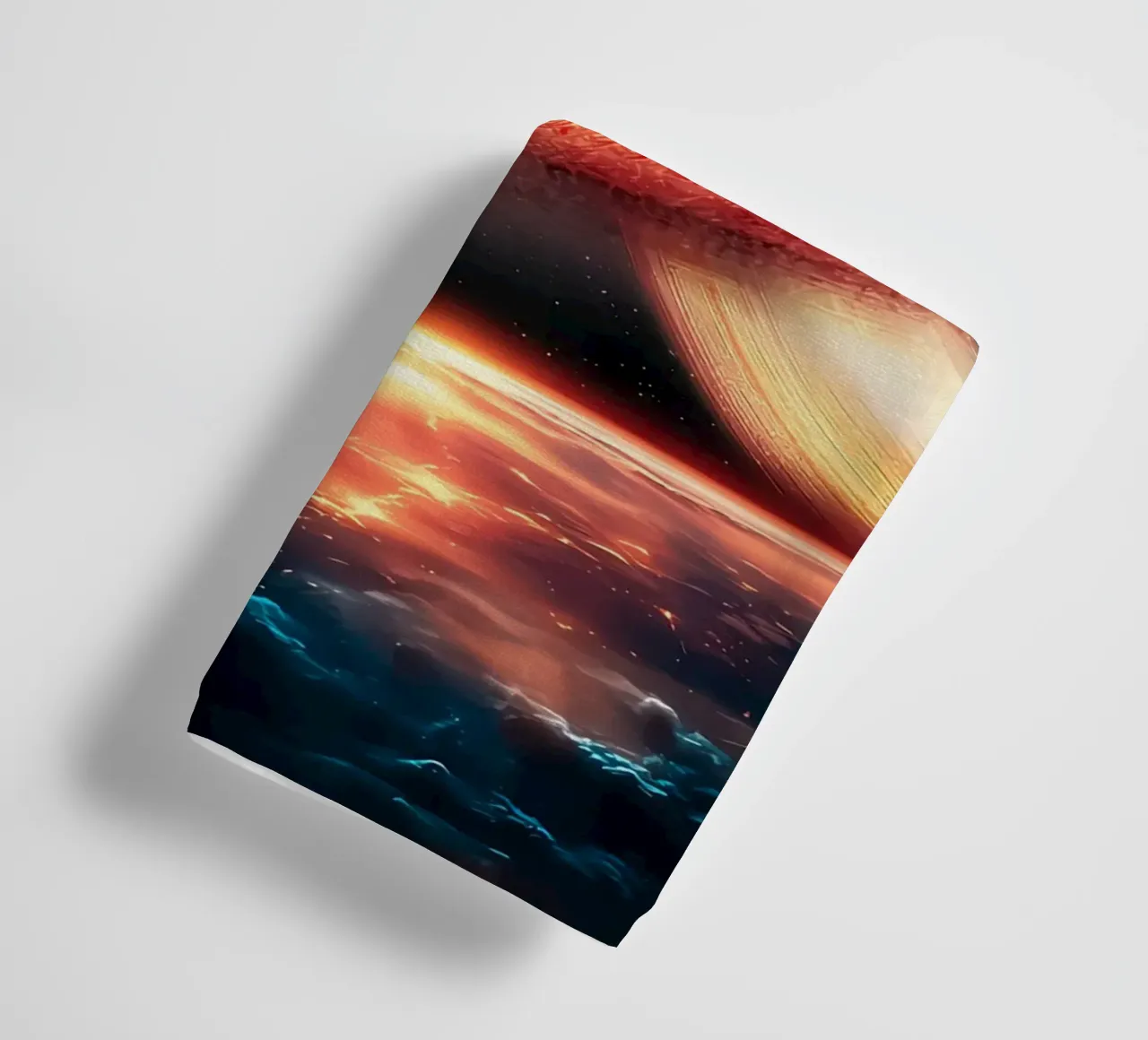 Black Hole & Planet Earth Outer Space towel by ShopByHaru