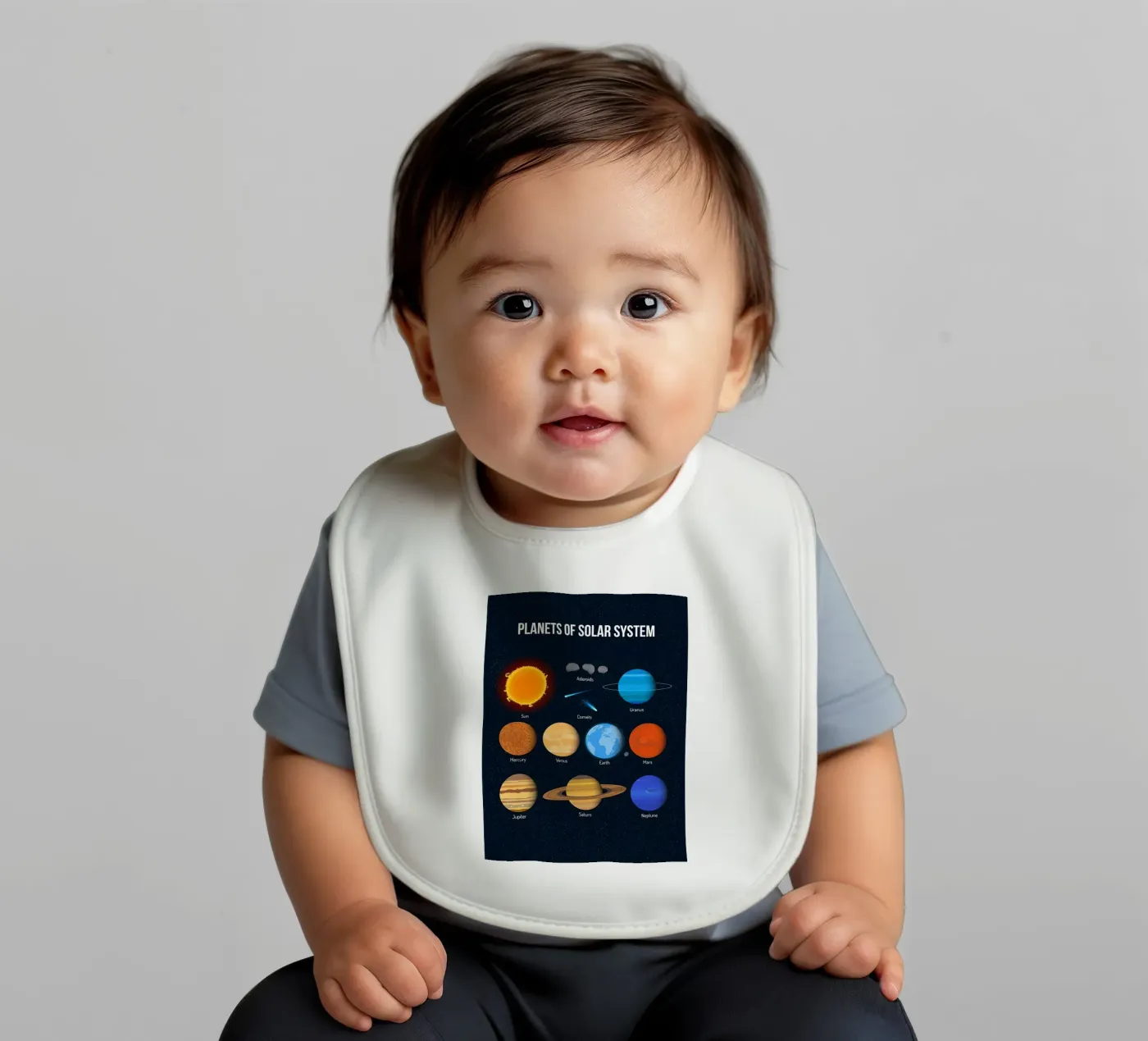 Solar System Planets Chart Babylätzchen von ShopByHaru