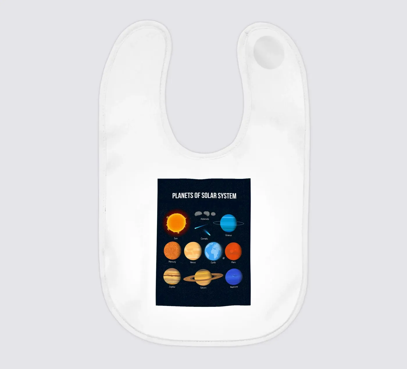Solar System Planets Chart Babylätzchen von ShopByHaru