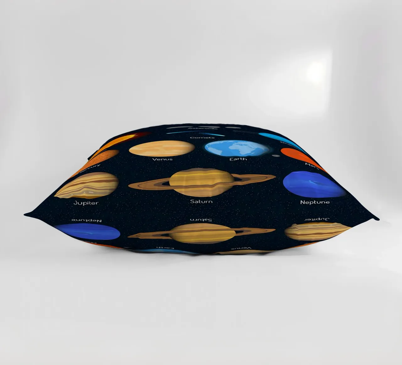 Grafico dei pianeti del sistema solare cuscino da ShopByHaru