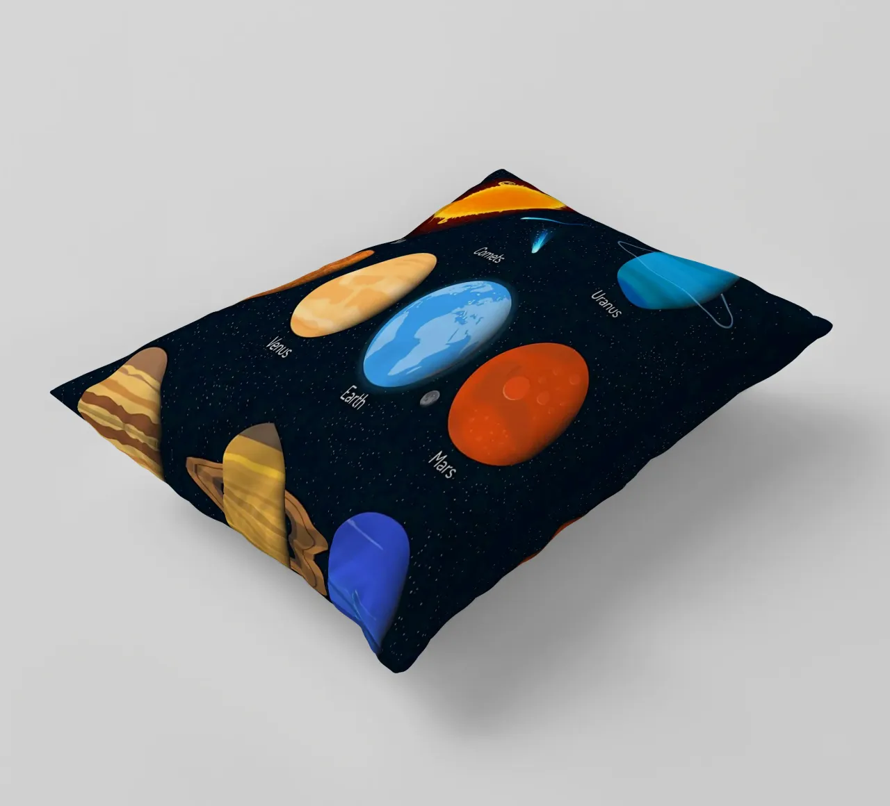 Grafico dei pianeti del sistema solare cuscino da ShopByHaru