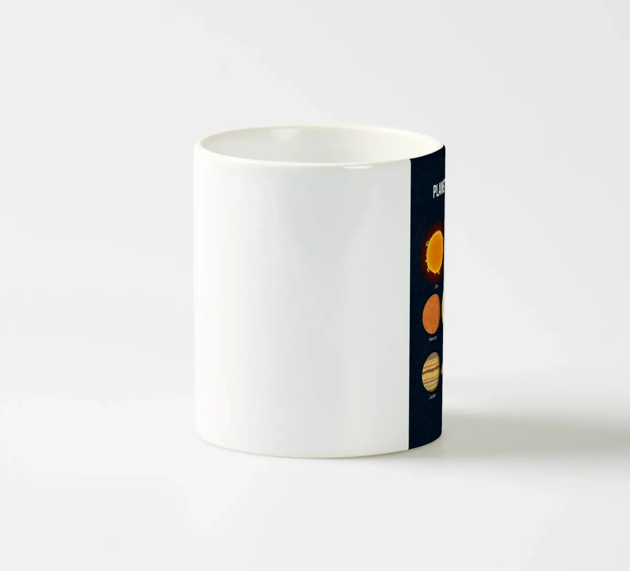 Grafico dei pianeti del sistema solare tazza in ceramica da ShopByHaru