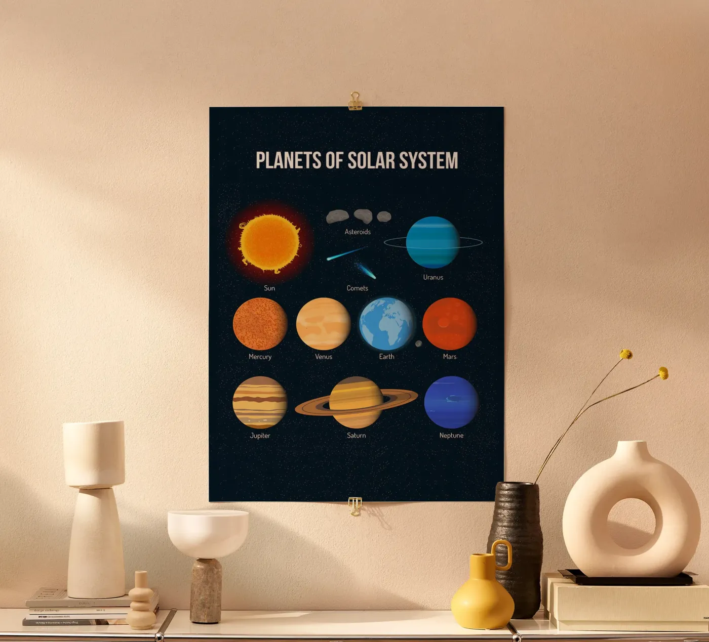 Solar System Planets Chart poster by ShopByHaru