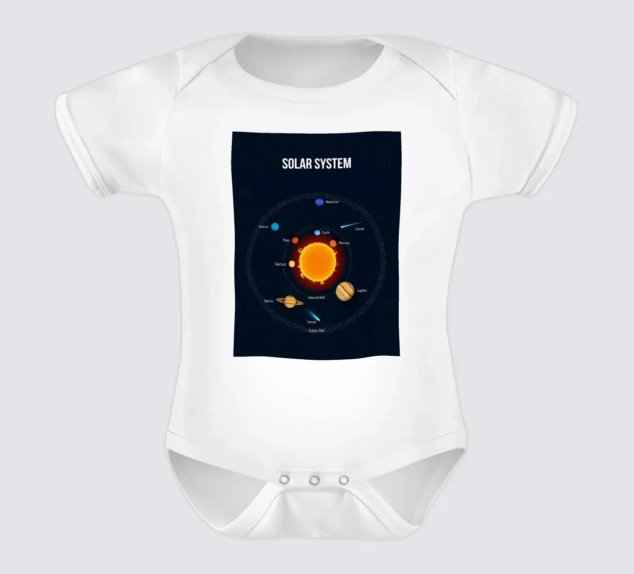 Diagramma del sistema solare body neonato maniche corte da ShopByHaru