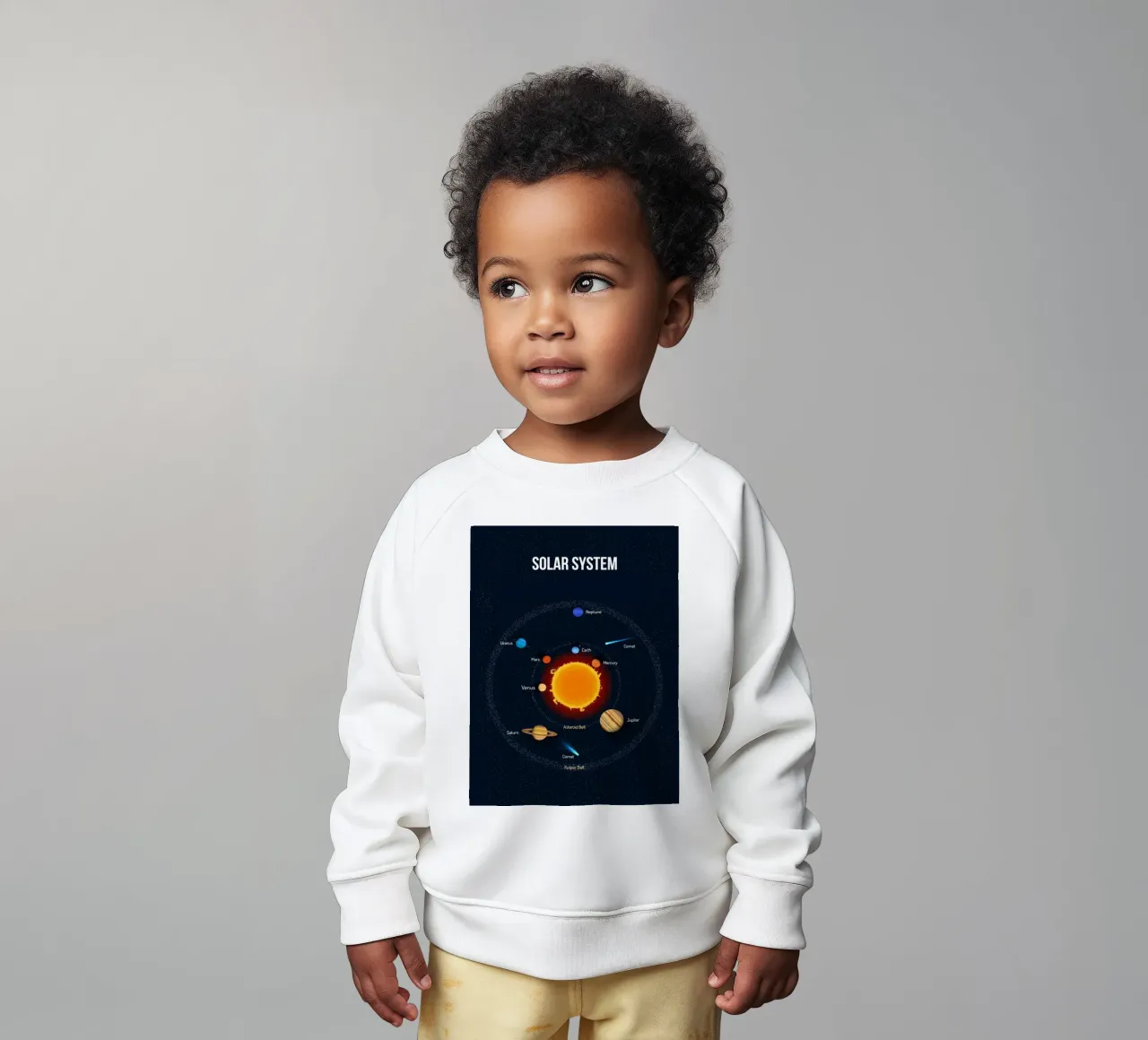 Diagramma del sistema solare felpa neonato da ShopByHaru