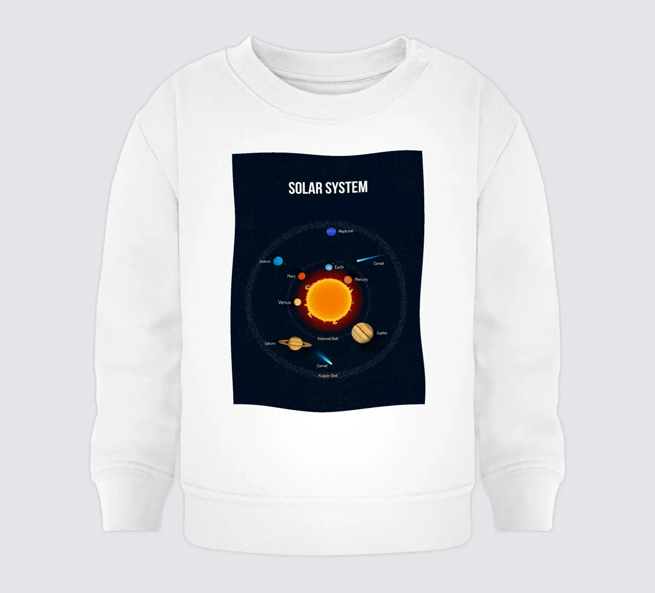 Diagramma del sistema solare felpa neonato da ShopByHaru